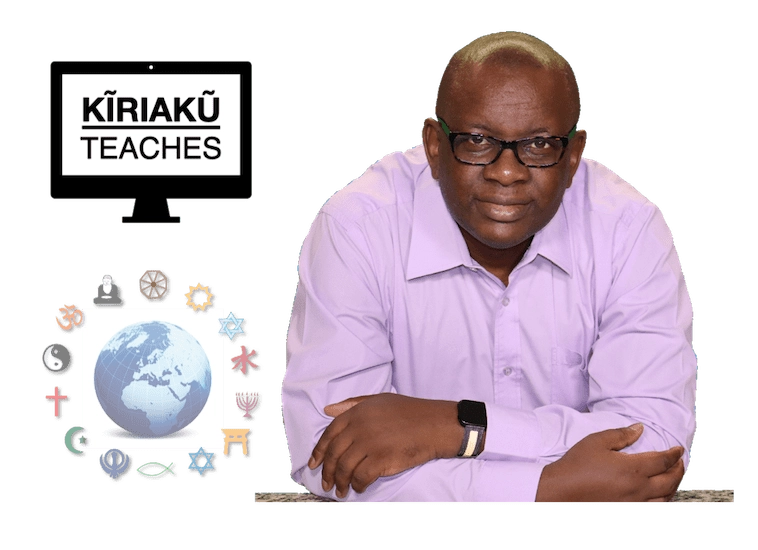 Dr. Kiriaku with religious symbols